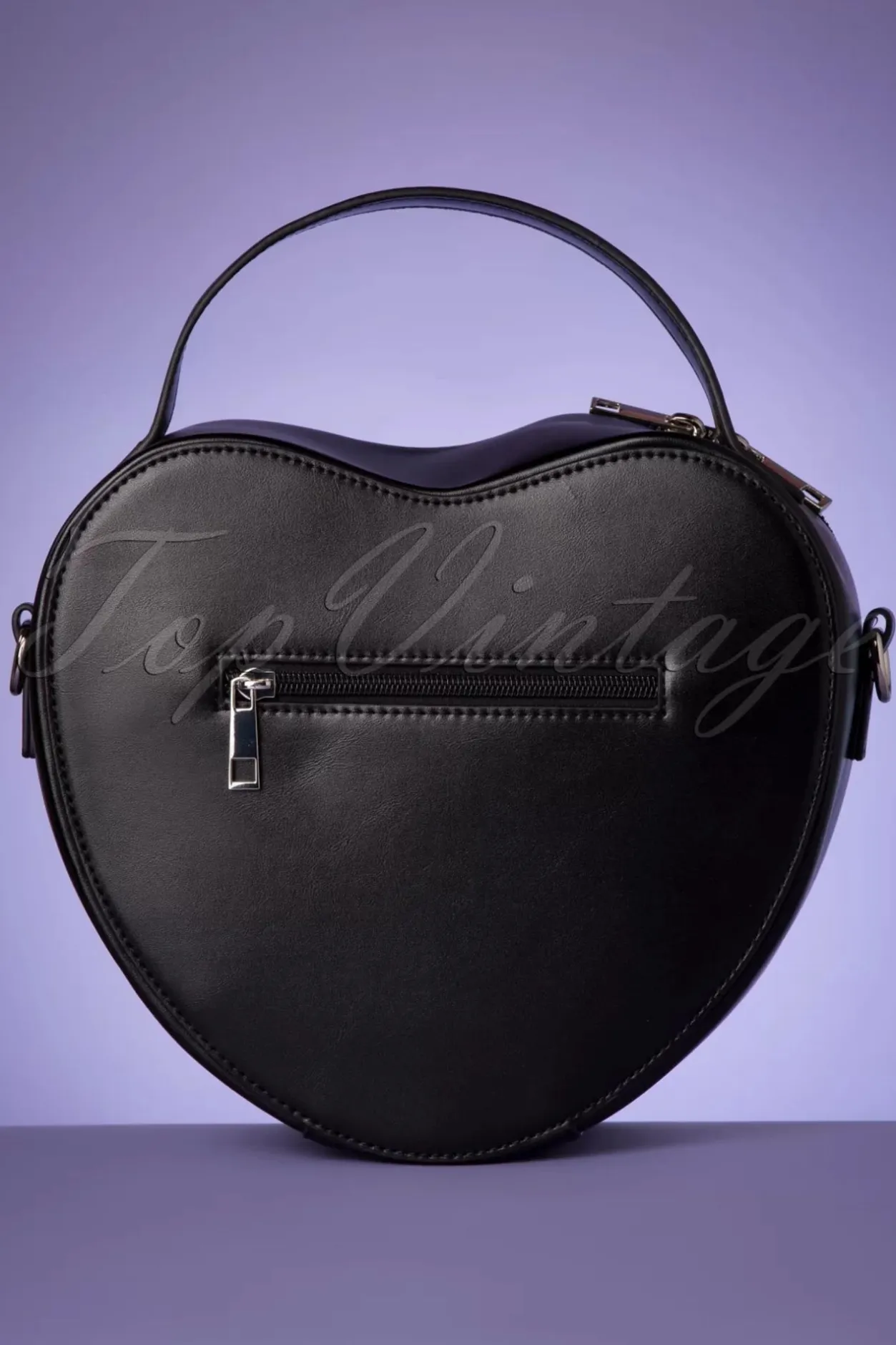 Banned Retro Rockabilly Heart Handtas In Zwart En Leopard>Vrouwen Tassen