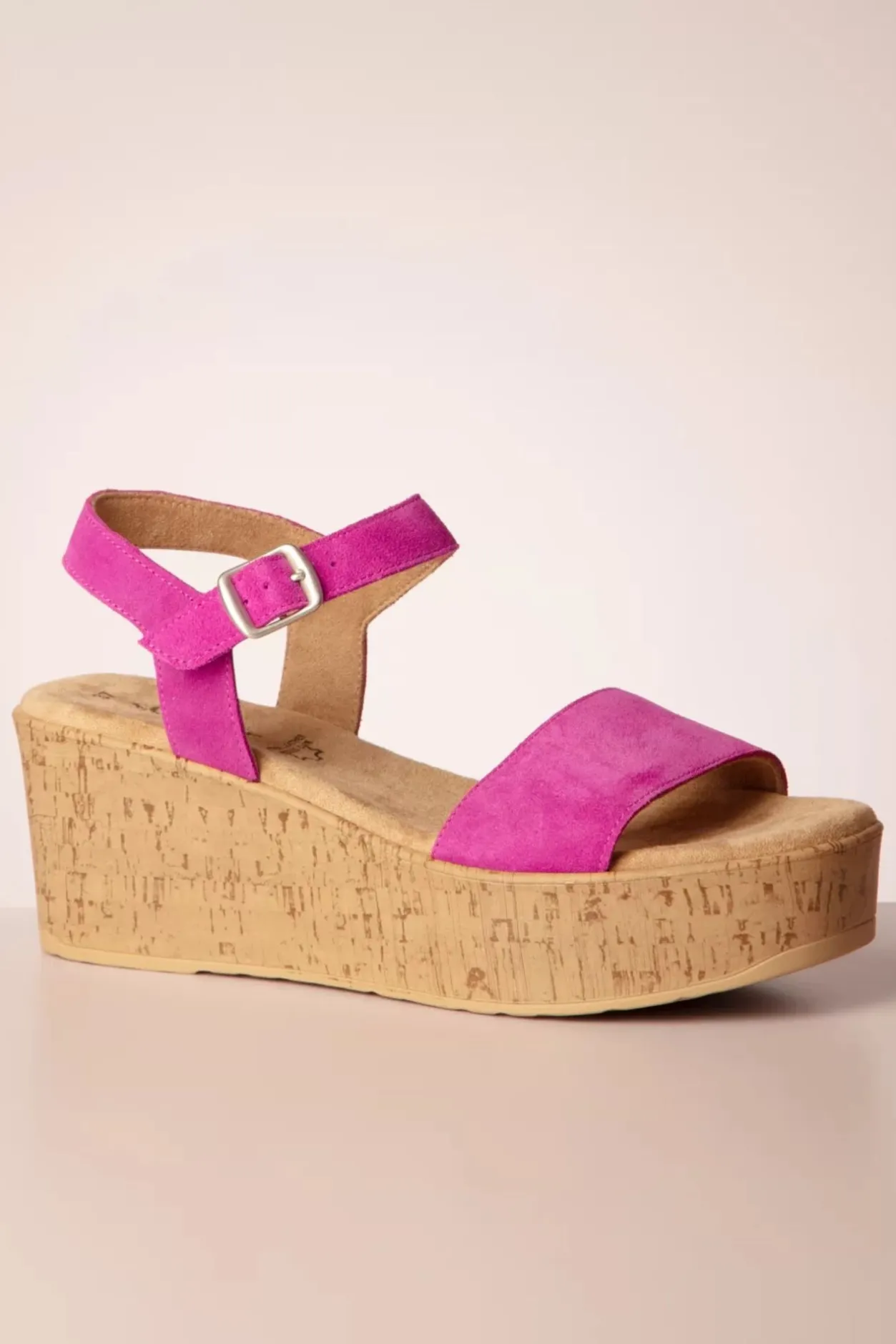 s.Oliver Rory Suede Sleehakken In Fuchsia>Vrouwen Sandalen