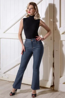 Rock-a-Booty Rosa Jeans In Denimblauw>Vrouwen Broeken