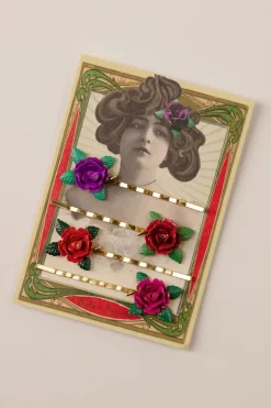 Urban Hippies Rose Schuifspeldjes Set Van 4>Vrouwen Haaraccessoires