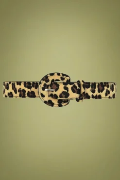 Collectif Clothing Sara Riem In Luipaard>Vrouwen Riemen