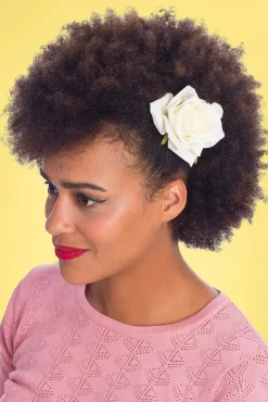 Banned Retro Scented Love Flower Haarclip In Romig Wit>Vrouwen Haaraccessoires
