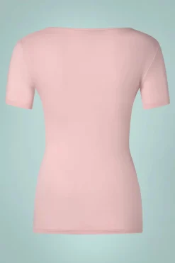 Banned Retro Scoop Swim Top In Roze>Vrouwen T-Shirts