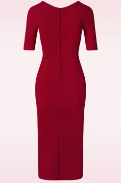 Vintage Chic for Topvintage Selene Koker Jurk In Dieprood><noscript><img width=