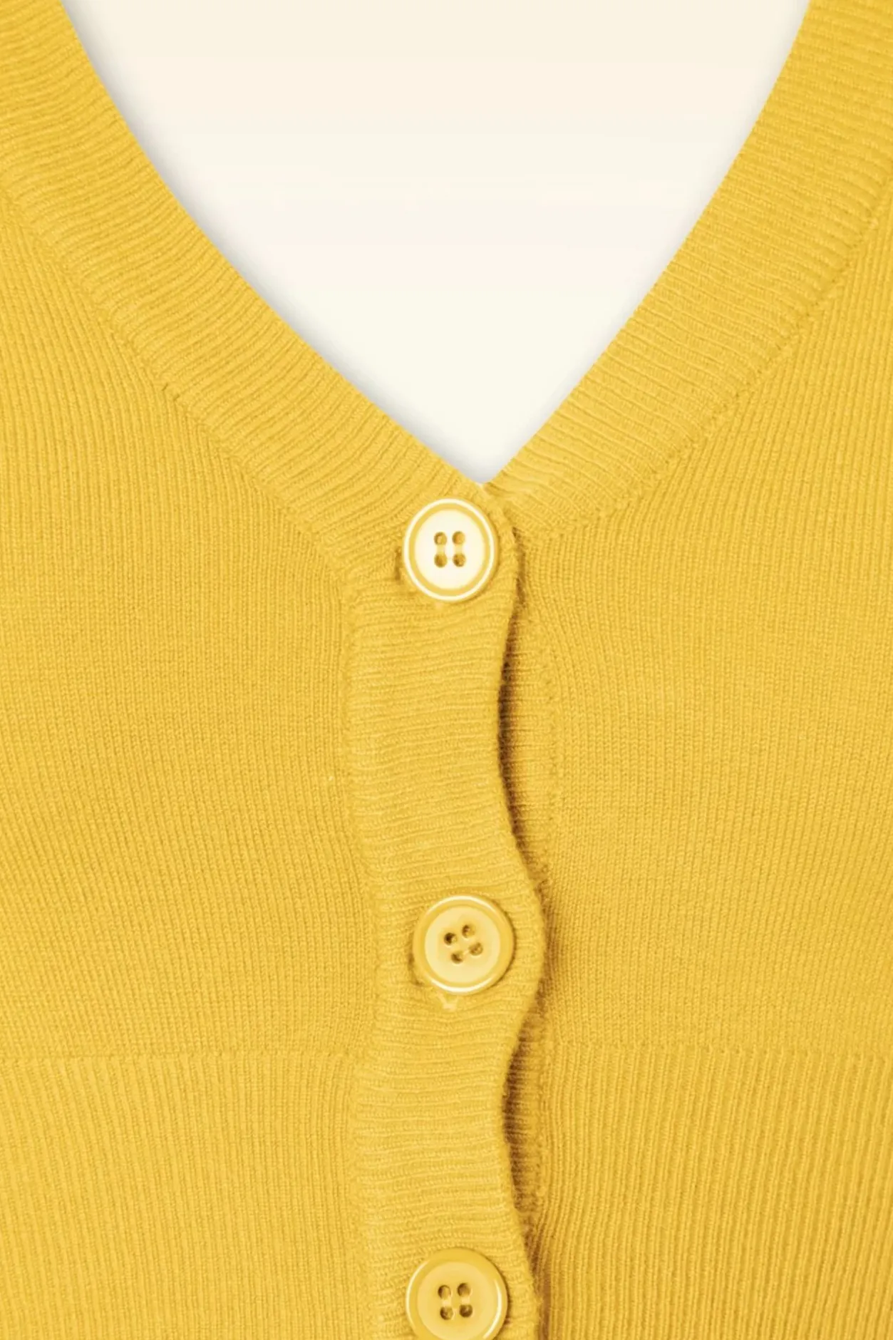 Mak Sweater Shela Cropped Vest In Custardgeel>Vrouwen Vestjes