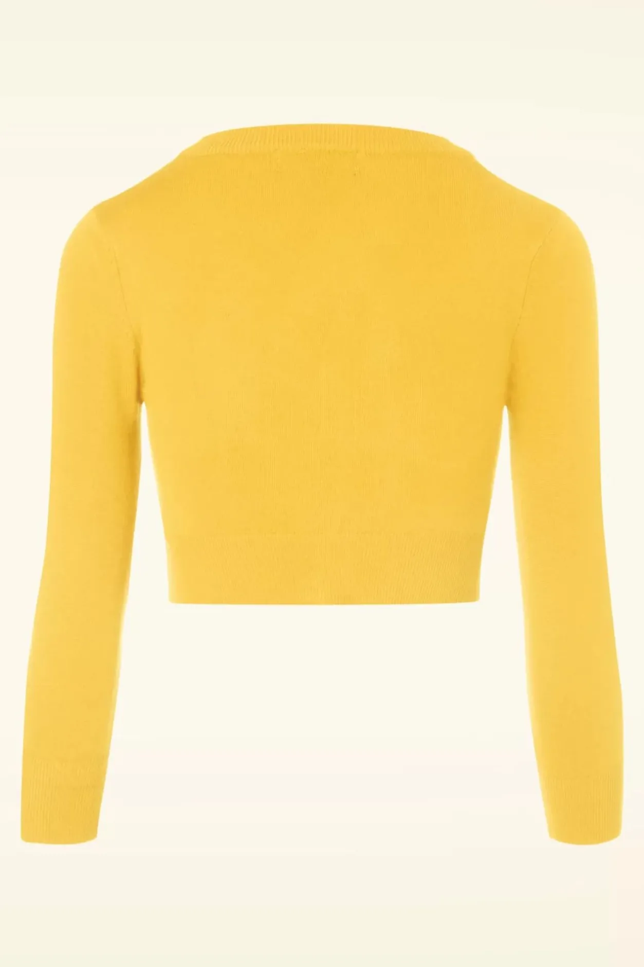 Mak Sweater Shela Cropped Vest In Custardgeel>Vrouwen Vestjes