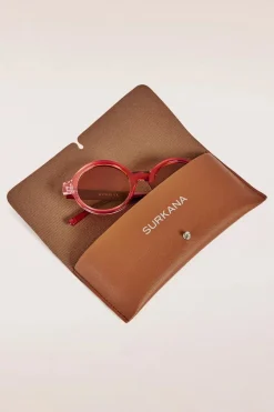 Surkana Stay Shady Ronde Zonnebril In Rood><noscript><img width=