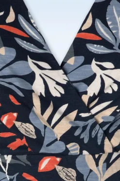 Seasalt Strand Glass Maxi Jurk In Collaged Sea Maritime Blue><noscript><img width=