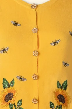 Vixen Sunflower And Bee Geborduurd Vest><noscript><img width=