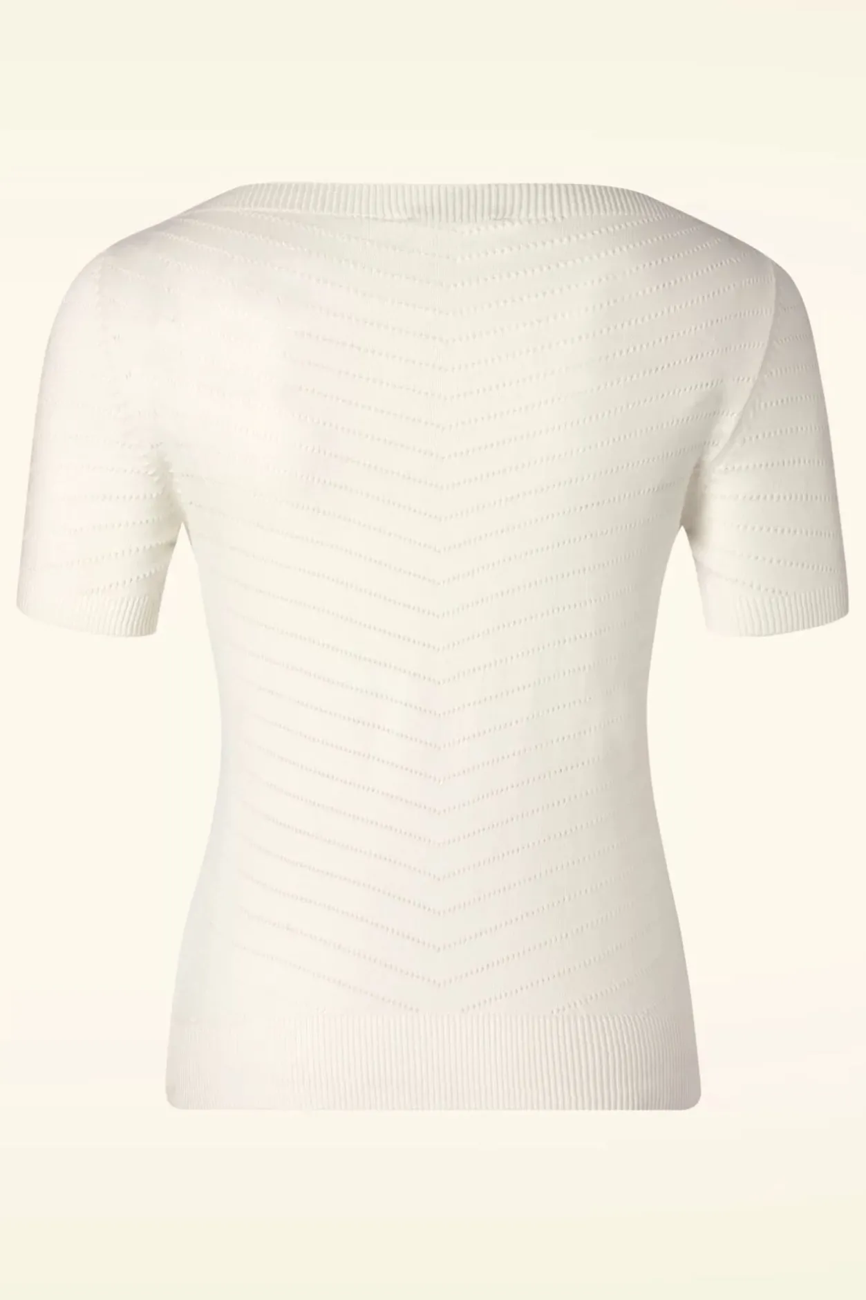 Pretty Vacant Suzie Effen Boothals Top In Sneeuwwit>Vrouwen Truitjes