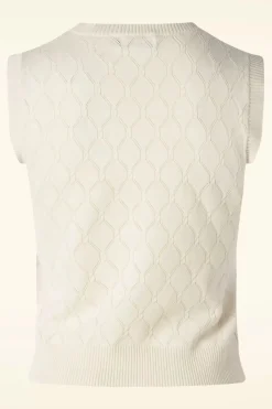 Banned Retro Sweet Sally Top In Creme>Vrouwen Truitjes