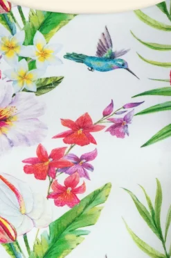 Vintage Chic for Topvintage Tanya Tropical Pencil Jurk In Wit><noscript><img width=