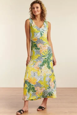 Smashed Lemon Tasia Tropische Maxi Jurk In Multi>Vrouwen Maxi Jurken