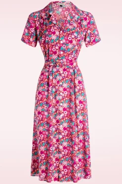 Banned Retro Tea Party Jurk In Rood En Multi>Vrouwen Plus Size Jurken