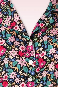 Banned Retro Tea Party Jurk In Zwart En Multi><noscript><img width=