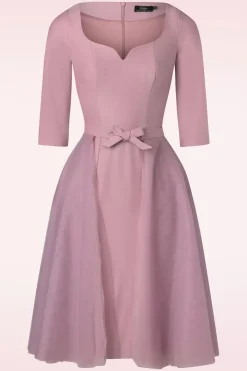 Vintage Diva The Patrizia Penciljurk In Zachtroze>Vrouwen Plus Size Jurken