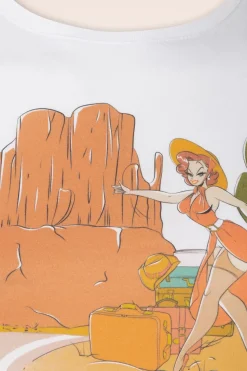 PinRock The Traveler Tee In Wit>Vrouwen T-Shirts