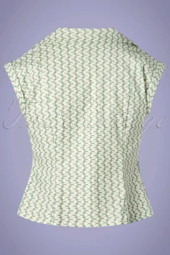 Banned Retro Tina Tile Blouse In Mintgroen><noscript><img width=