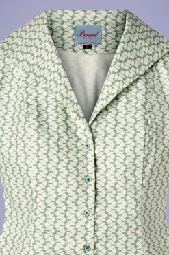 Banned Retro Tina Tile Blouse In Mintgroen><noscript><img width=