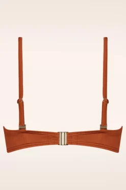 Cyell Treasure Padded Bikini Top In Cederhout Bruin><noscript><img width=