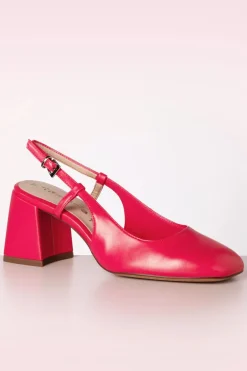 Tamaris Trinny Vegan Slingback Pumps In Punch Roze><noscript><img width=