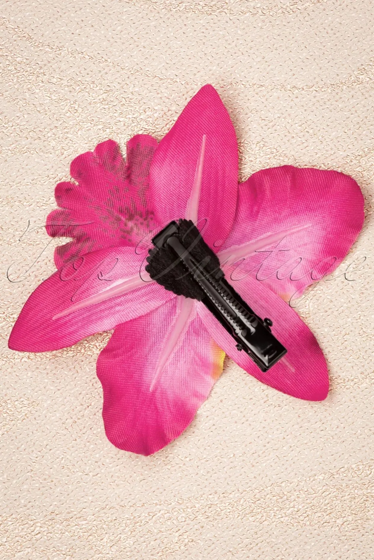 Topvintage Boutique Collection Tropical Vibes Haarbloemclip In Roze>Vrouwen Haaraccessoires
