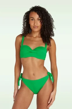 TC Beach Twisted Bikinitop In Bright Green Relief>Vrouwen Bikini's
