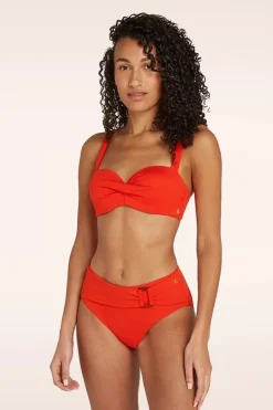 TC Beach Twisted Bikinitop In Zomers Rood>Vrouwen Bikini's