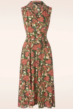 King Louie Violante Jurk Ryder In Langoustine Oranje>Vrouwen Plus Size Jurken