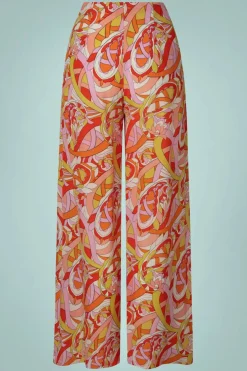 Surkana Winona Wijde Broek In Oranje>Vrouwen Broeken