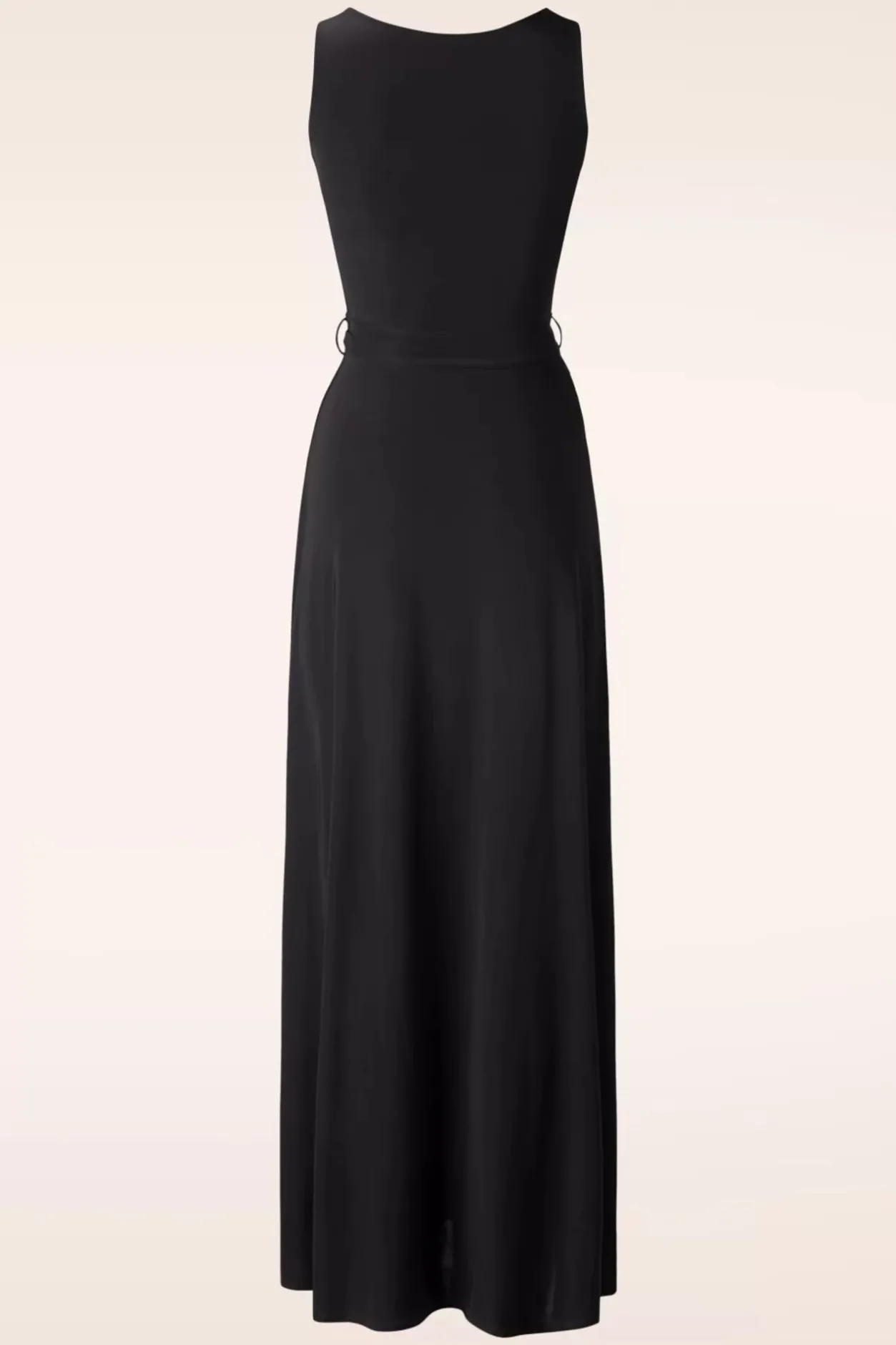 Vintage Chic for Topvintage Zoe Maxi Jurk In Zwart>Vrouwen Plus Size Jurken
